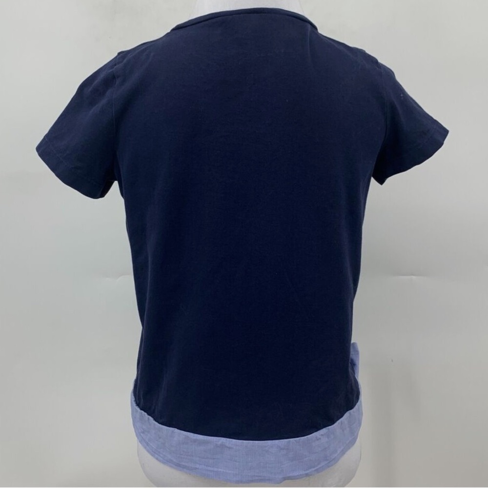 J. Crew Navy Blue Side Tie T-Shirt XS - Picture 3 of 7